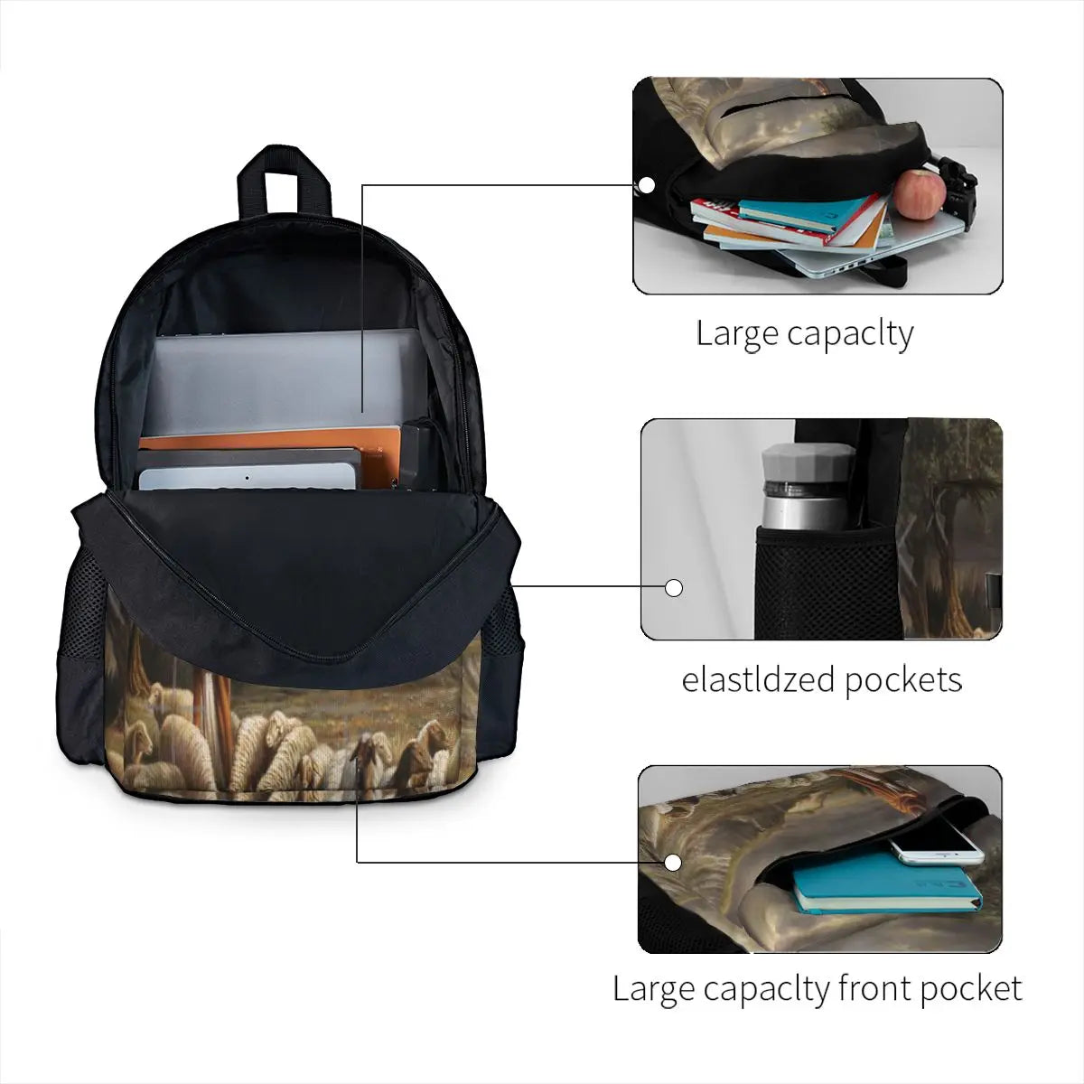 Shepherd Flock Backpacks Men's Bags Women Backpack