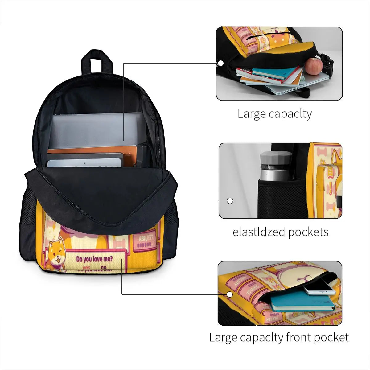 Shiba Novel Backpacks Men's Backpacks Bags For Women Women Backpack