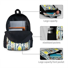 Moon Backpacks Men's School Bag Unisex Man Backpack