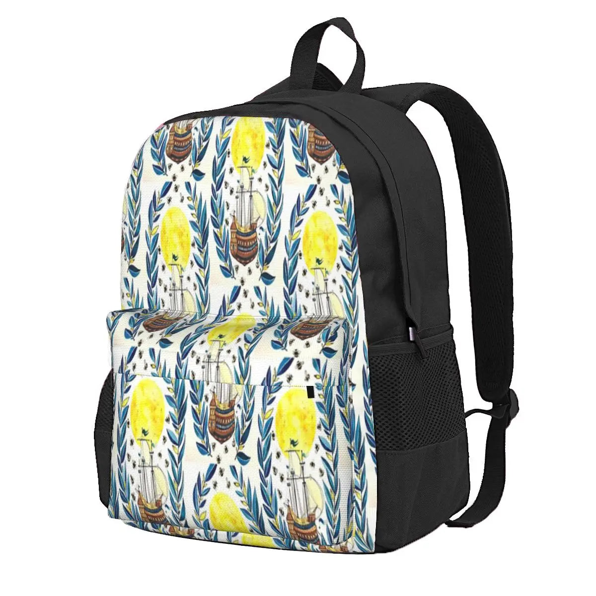 Moon Backpacks Men's School Bag Unisex Man Backpack