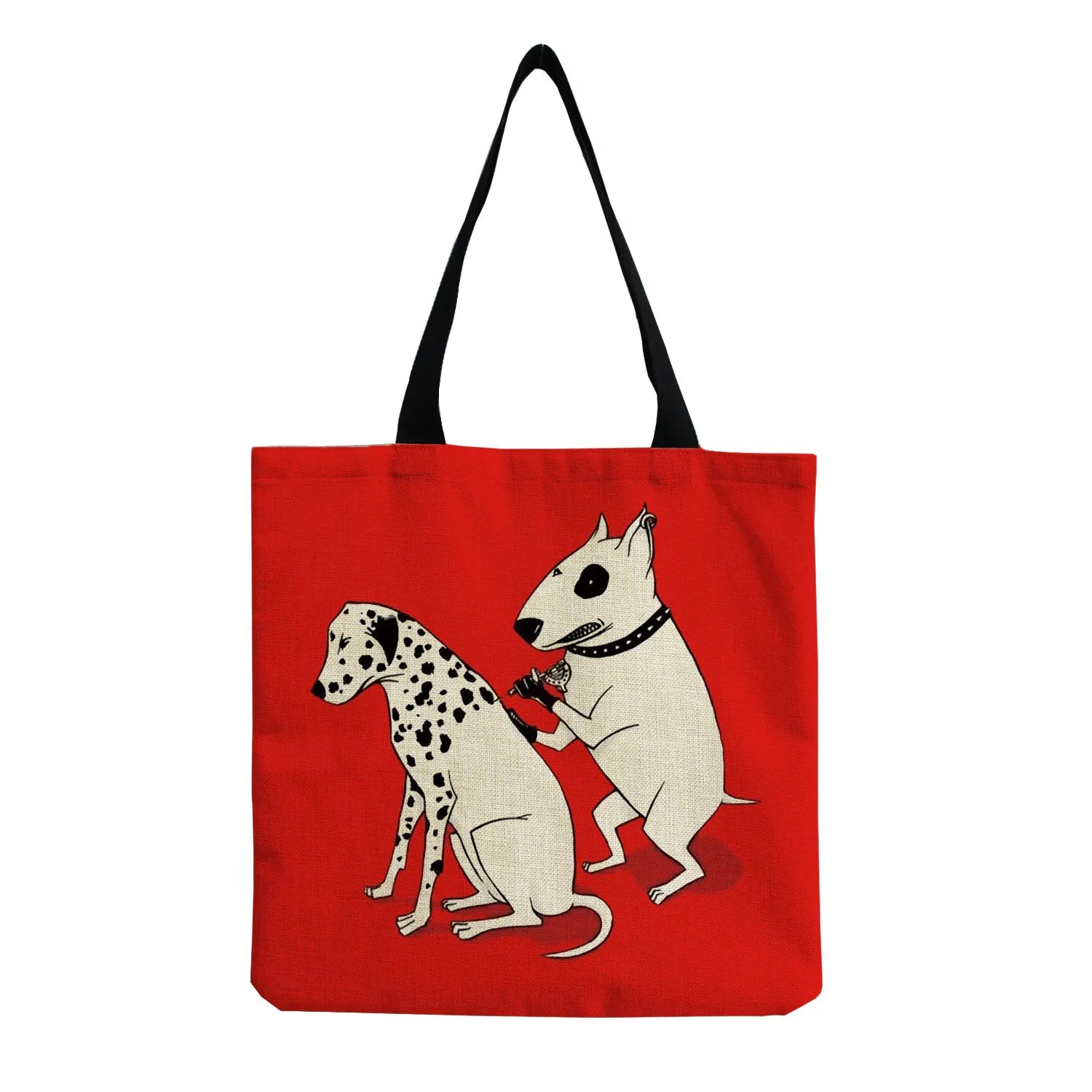 Dog Print Shopper Bag High Capacity Travel Tote Beach Bag