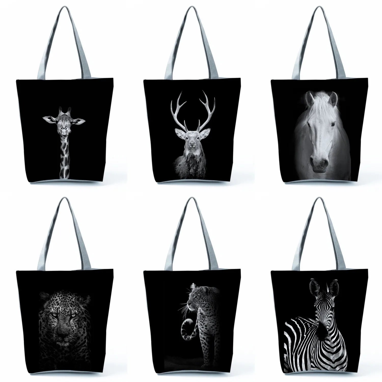 Women's Horse Printed Tote Bag High Capacity