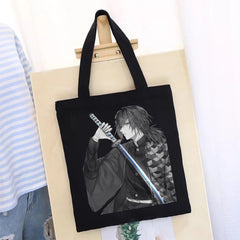 Demon Slayer's Blade Tote Bag Women's Bag Reusable Canvas Handbags
