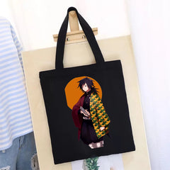 Demon Slayer's Blade Tote Bag Women's Bag Reusable Canvas Handbags