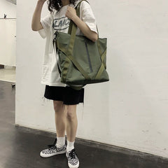 Women's Nylon Waterproof Handbag Casual Tote Travel Crossbody Shoulder Bag