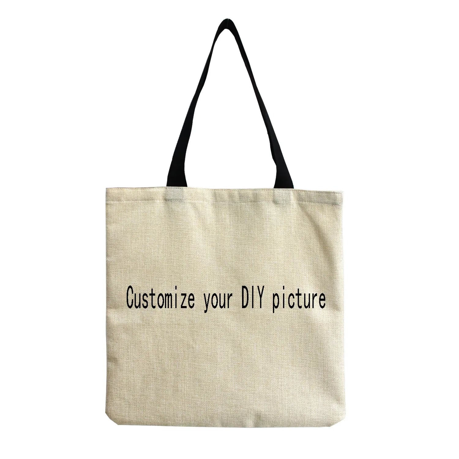 Cartoon Mushroom Printed Beach Shoulder Bag High Capacity Travel Handbag