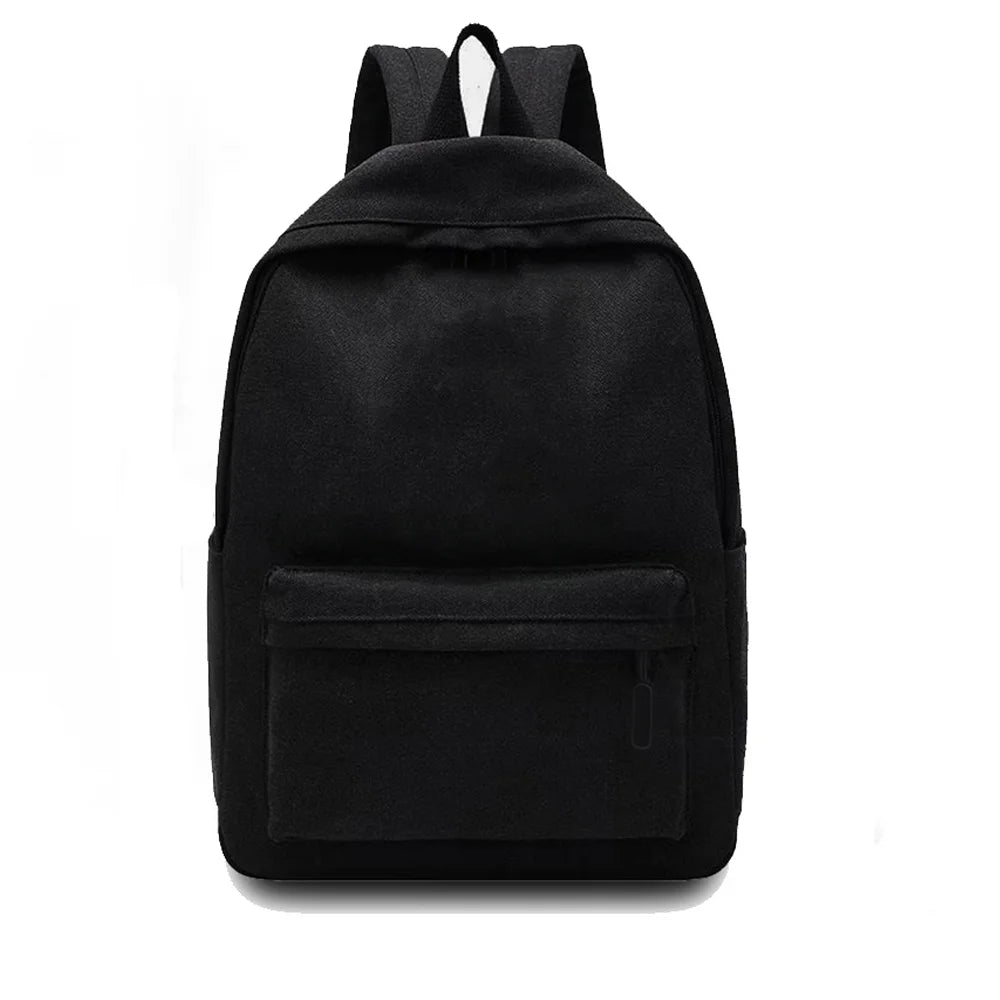 Casual Solid Shoulder Backpack Outdoor Sport School Bag Large Capacity