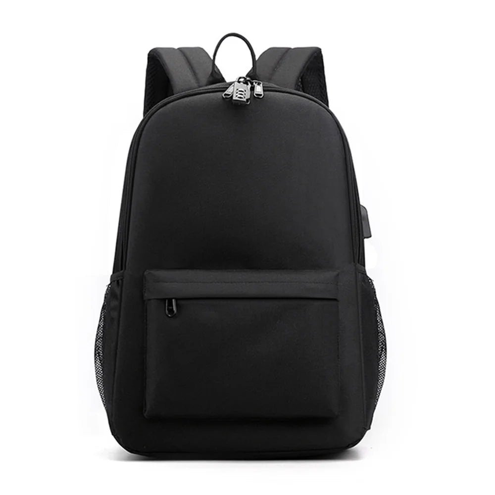 School Shoulder Backpack with Lock & USB Port B88