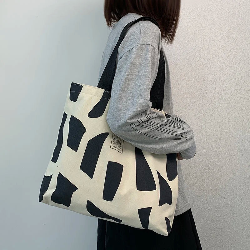 Canvas Women's Handbag Clutch Tote Shopper Handbags Larger Capacity Bag