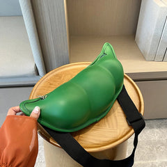Peas Shaped Shoulder Bag for Outdoor Shopping Leisure Women