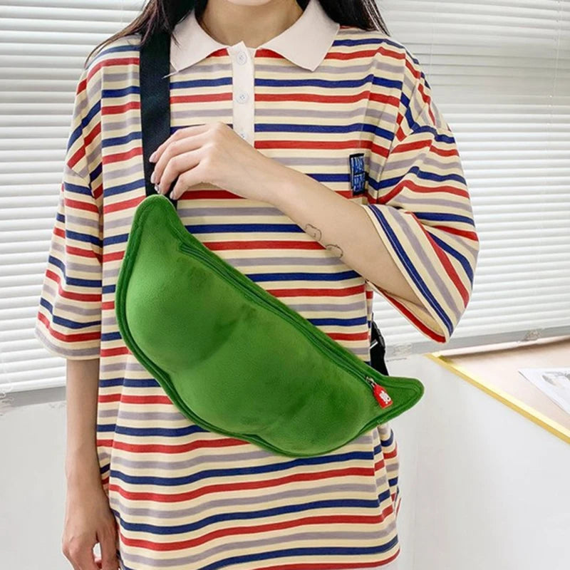 Peas Shaped Shoulder Bag for Outdoor Shopping Leisure Women
