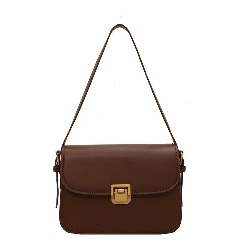 Women's Shoulder Bag Solid Crossbody Bag PU Leather Messenger Bag