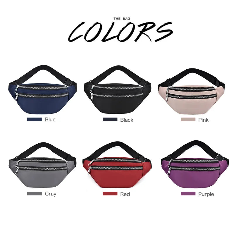 Waterproof Waist Bag Pouch Belt for Women Men