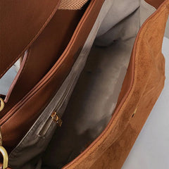Women's PU Leather Shoulder Bag Large Capacity Tote Crossbody Purse
