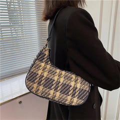 Plaid Shoulder Bag Women Mini Casual Crossbody Wallet