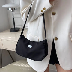 Women's Shoulder Bag Nylon Soft Underarm Travel Totes Bag