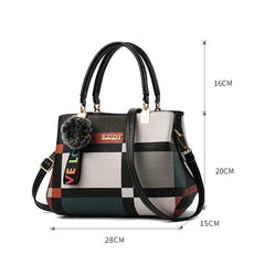 Plaid Shoulder Bag Women's Crossbody Totes Casual Handbag