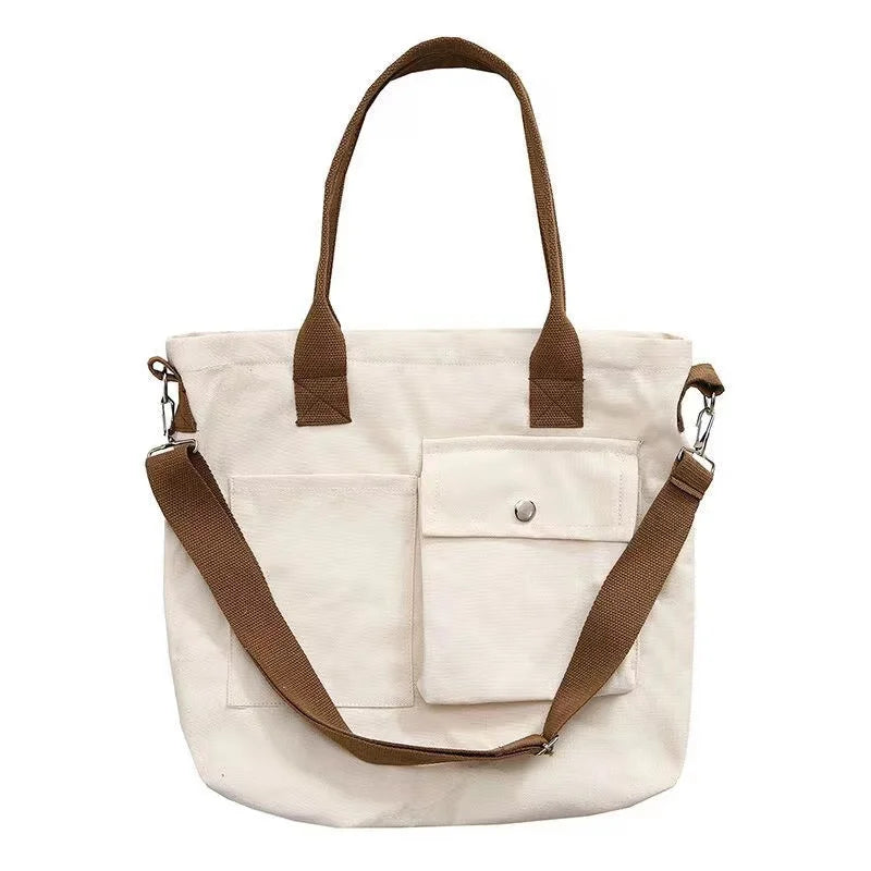 Canvas Shoulder Bag Harajuku Schoolbag Shopper Bag