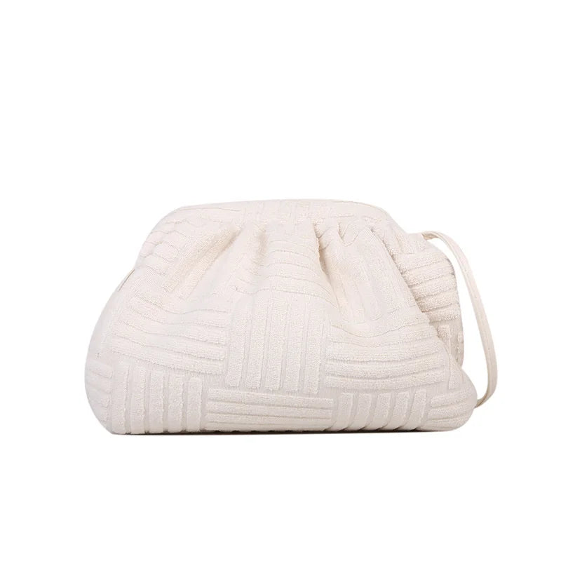 Shoulder Crossbody Clutch Bag Large Dumplings Ruched Pillow Bag