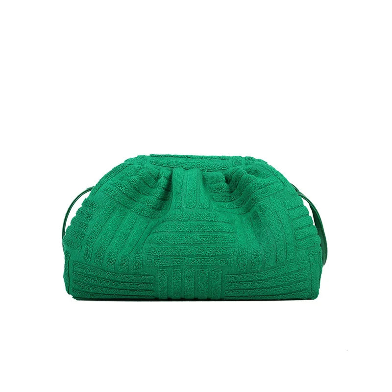 Shoulder Crossbody Clutch Bag Large Dumplings Ruched Pillow Bag