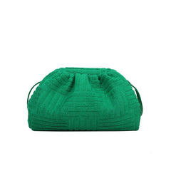 Shoulder Crossbody Clutch Bag Large Dumplings Ruched Pillow Bag