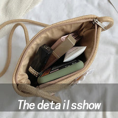 Summer Mini Daisy Beach Braided Shoulder Bag for Women