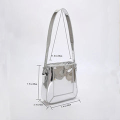 Leather Women Bagute Bag Vintage Single Shoulder Pack