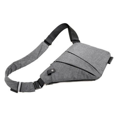 Men Business Style Canvas Messenger Bag Crossbody Chest Bag