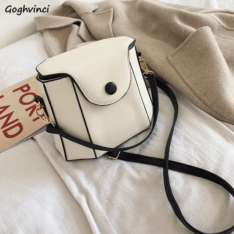 PU Shoulder Bag Harajuku Leisure Cross Body High Street Handbag Retro