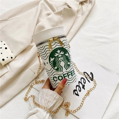 Shoulder Bags Popcorn Drink Bottle Cylinder Shaped Bag Messenger For Women