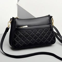 Diamond Lattice Crossbody Bag Leather Purses and Handbags
