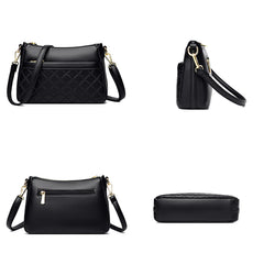 Diamond Lattice Crossbody Bag Leather Purses and Handbags