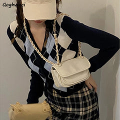 Shoulder Bags Women Diamond Lattice Messenger Crossbody Bag Chains