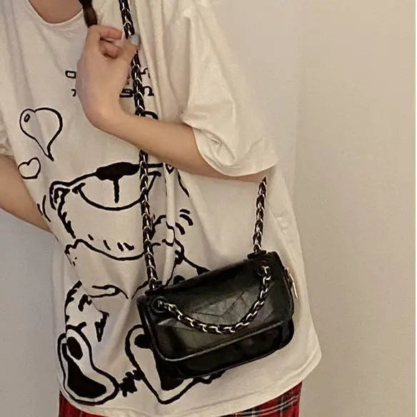 Shoulder Bags Women Diamond Lattice Messenger Crossbody Bag Chains