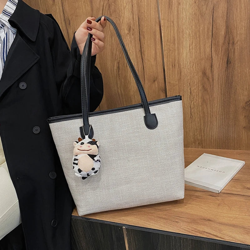 Shoulder Bags Women Large Capacity Casual Totes Canvas Waterproof Handbags