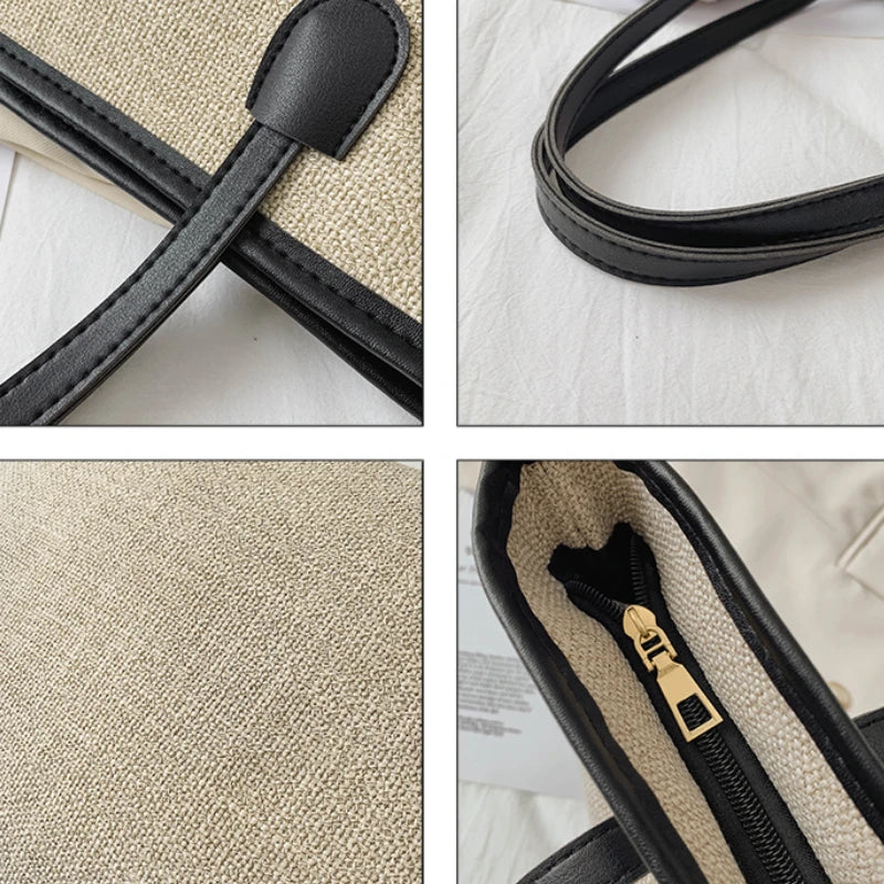 Shoulder Bags Women Large Capacity Casual Totes Canvas Waterproof Handbags