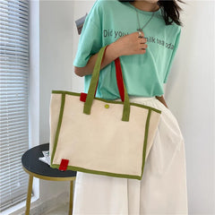 Shoulder Bags Nylon Casual Totes Patchwork College