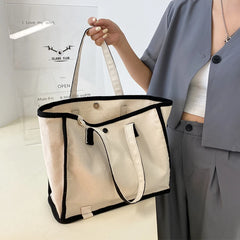 Shoulder Bags Nylon Casual Totes Patchwork College