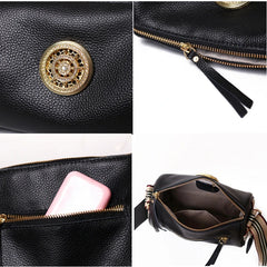 Shoulder Bags Women Leather Handbags Spin Luck Metal Soft Messenger Bag