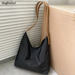 Women Oxford Shoulder Bag Large Capacity Tote Zipper Handbag