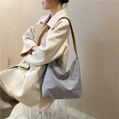 Women Oxford Shoulder Bag Large Capacity Tote Zipper Handbag