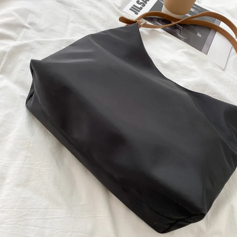 Women Oxford Shoulder Bag Large Capacity Tote Zipper Handbag