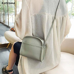 Women PU Leather Crossbody Shoulder Bag Flap Sling Handbag