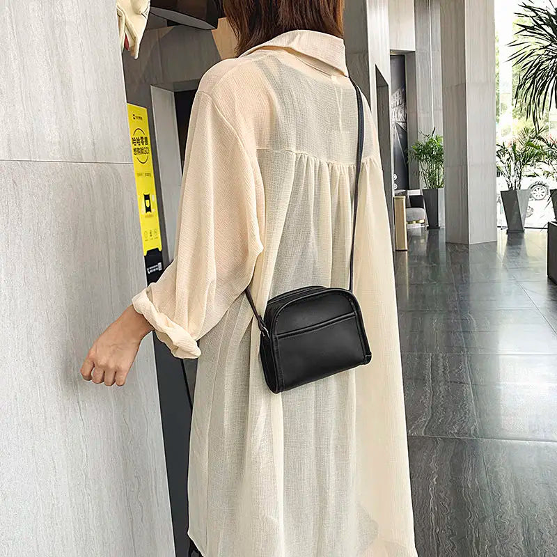 Women PU Leather Crossbody Shoulder Bag Flap Sling Handbag
