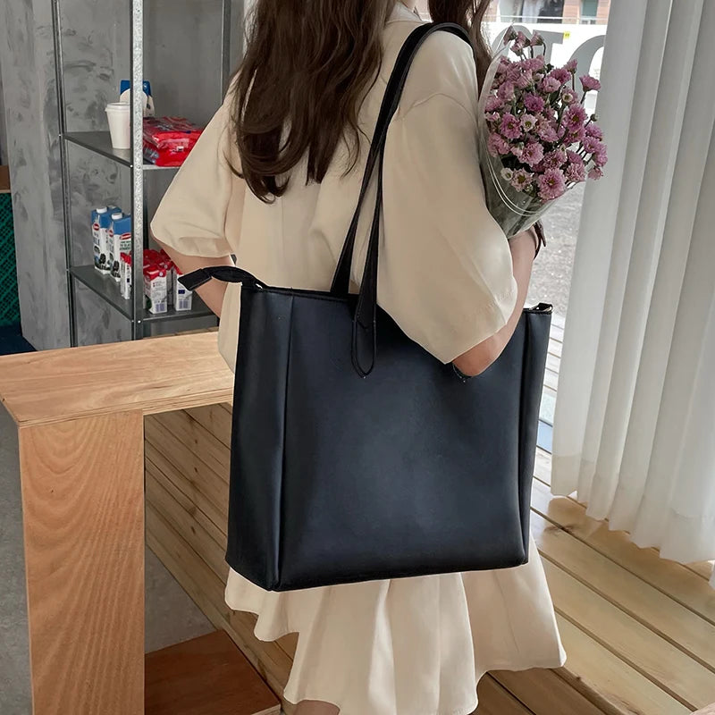 Women Patchwork Shoulder Bag Large Capacity Crossbody
