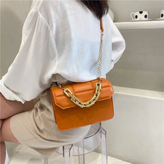 Shoulder Bags Women PU Leather Chain Crossbody Casual All-match Shopping