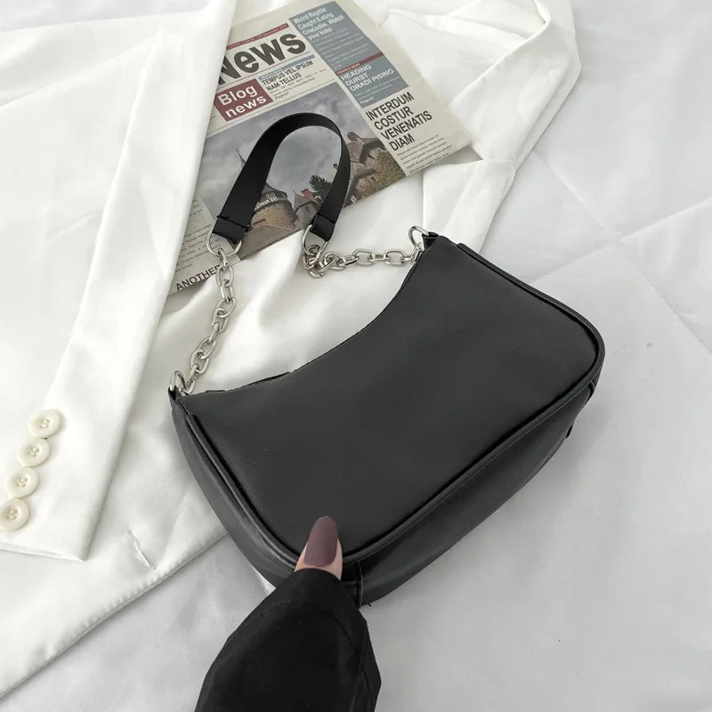 Women Shoulder Bag PU Candy Colors Zipper Summer