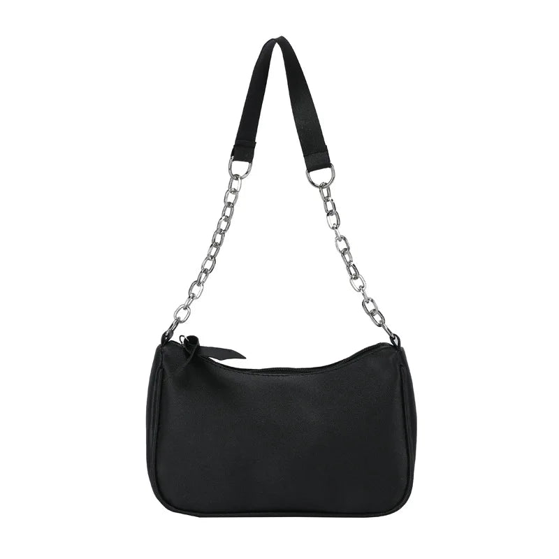 Women Shoulder Bag PU Candy Colors Zipper Summer