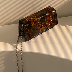 Vintage Beading Top-handle Chain Cross-body Shoulder Bag