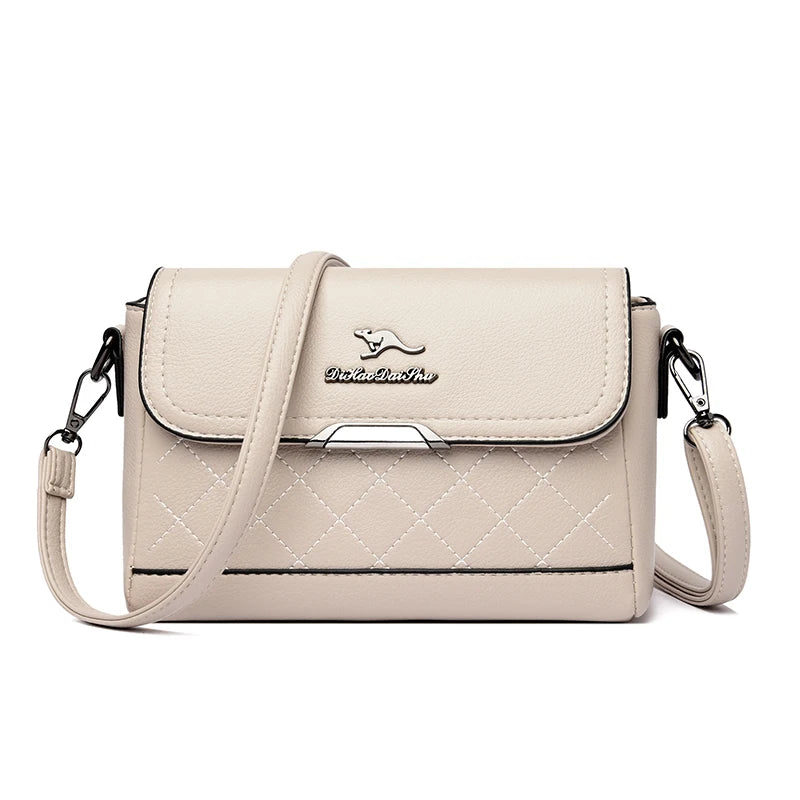 Leather Shoulder Bag for Women Crossbody Handbag Purse Sac A Dos